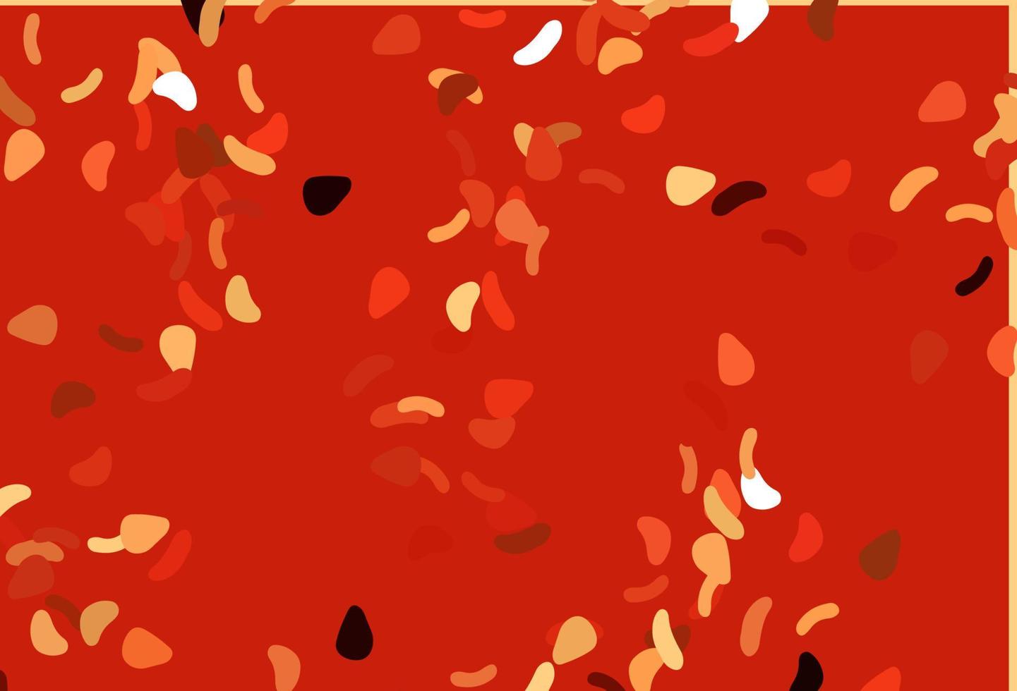 Light Red, Yellow vector pattern with chaotic shapes.