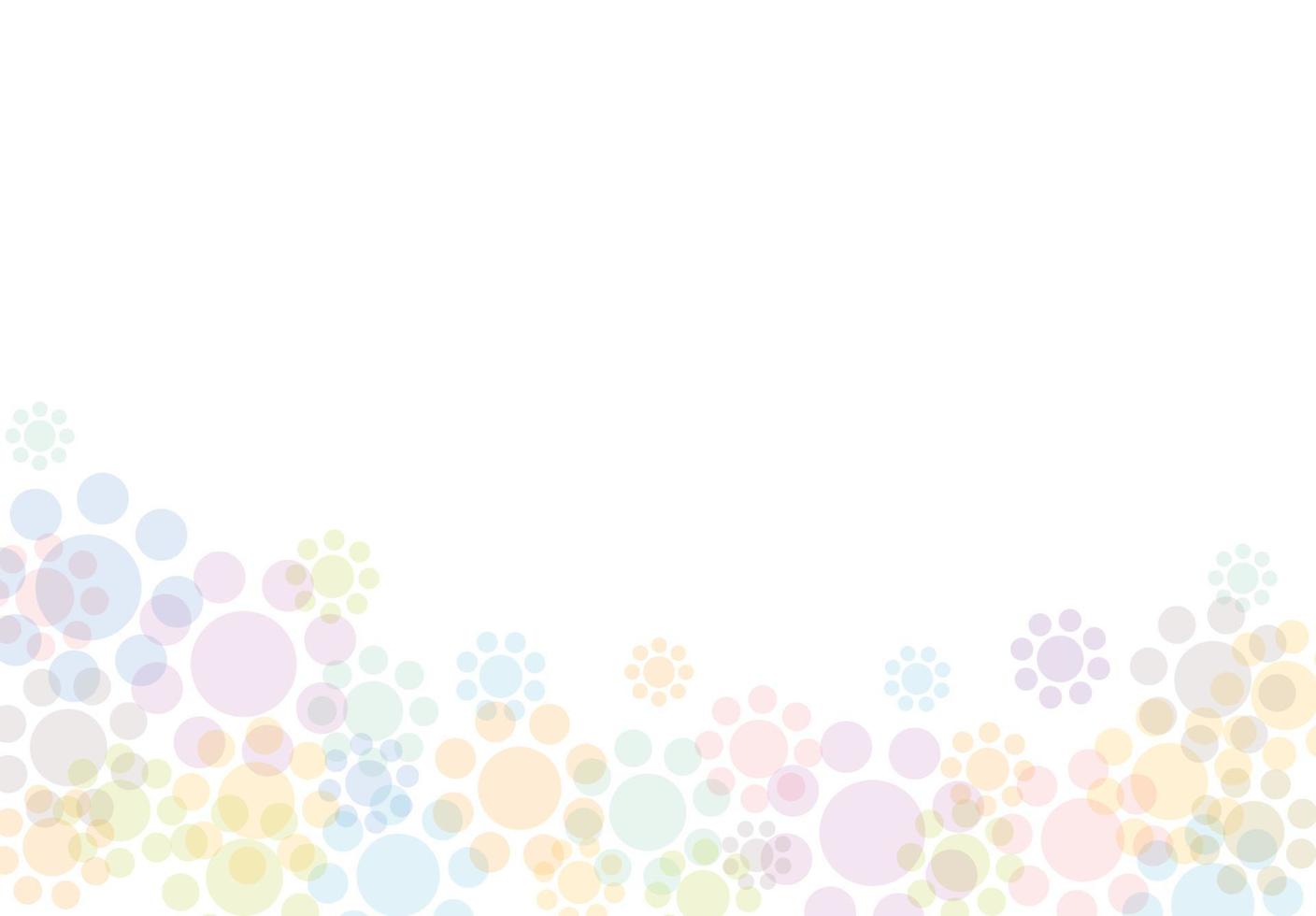 Abstract pastel flowers background hace blank space for text. vector