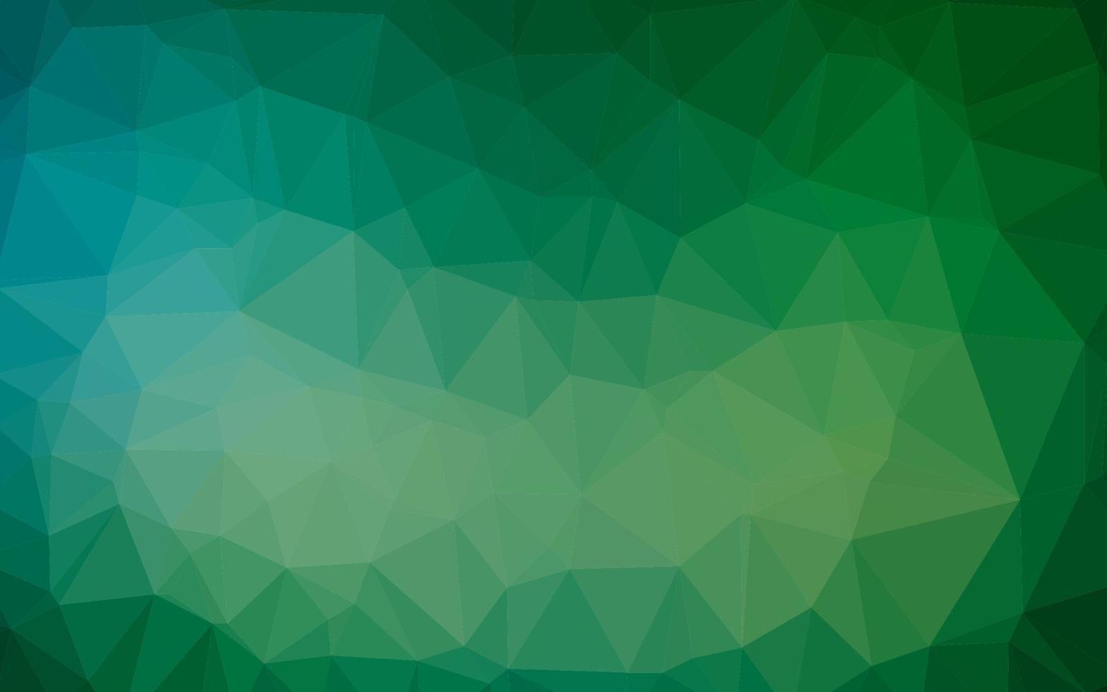 Dark Blue, Green vector polygon abstract background.