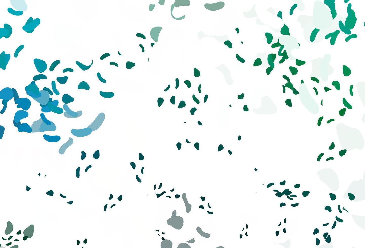 Light Blue, Green vector pattern with chaotic shapes.