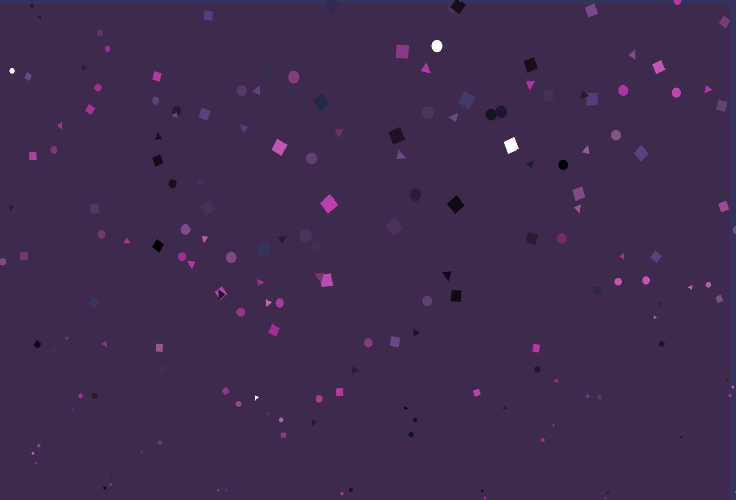 Light Purple, Pink vector backdrop with lines, circles, rhombus.