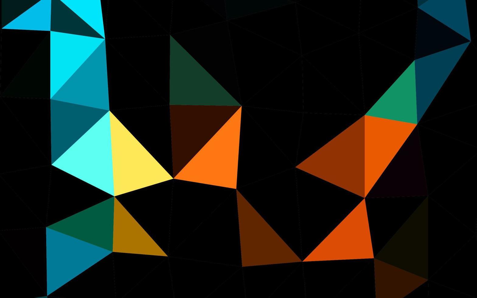 diseño poligonal abstracto vector negro oscuro.