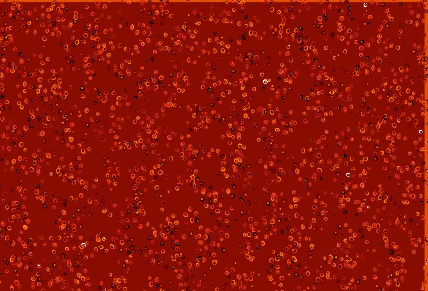 Light Orange vector background with bubbles.