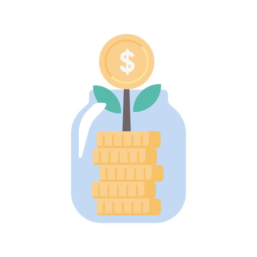 a tree that grows on money investment growth ideas vector