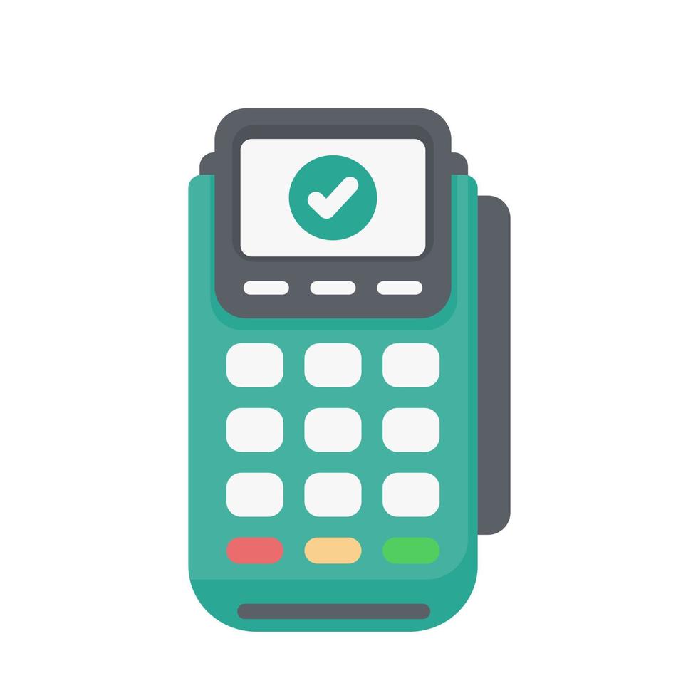 Credit card swipe machine for online payment vector