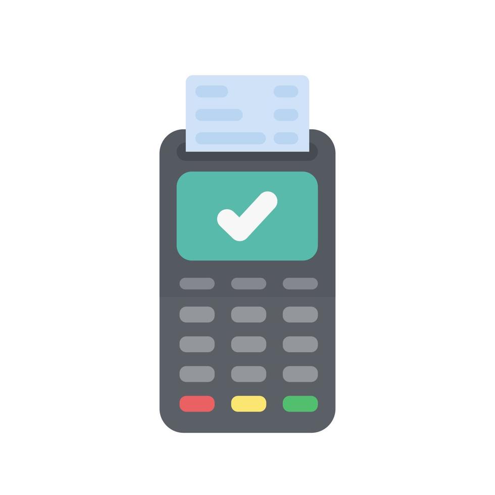 Credit card swipe machine for online payment vector