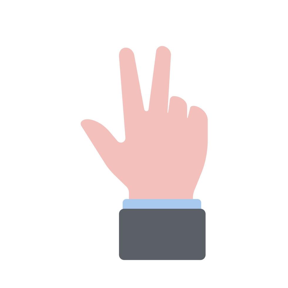 hand gestures of business people element for finance vector