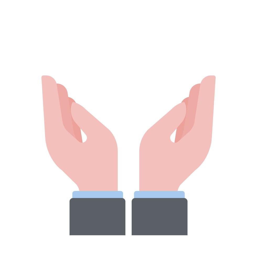 hand gestures of business people element for finance vector