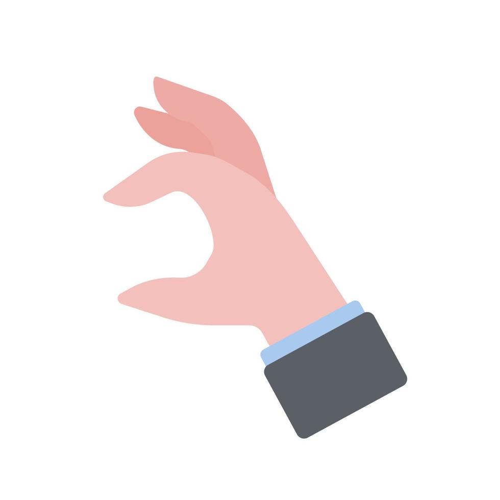 hand gestures of business people element for finance vector
