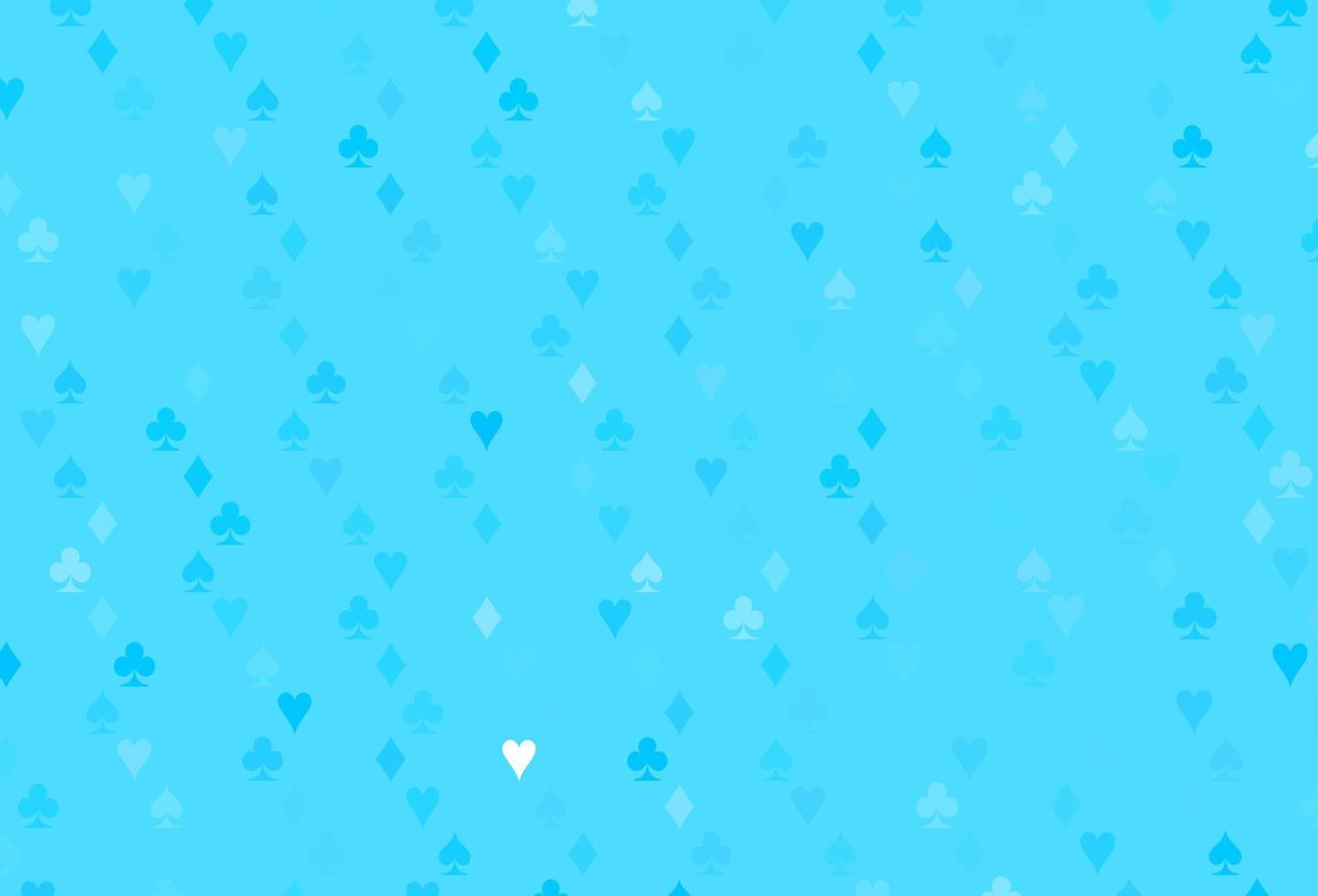 Light BLUE vector pattern with symbol of cards.