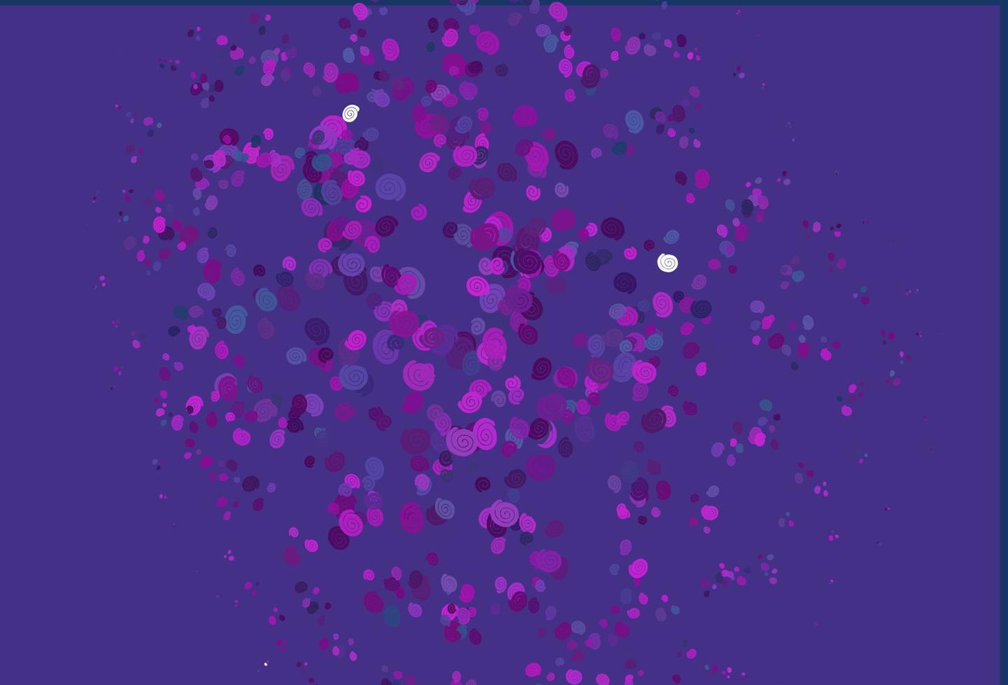 Fondo de vector de color rosa claro, azul con formas de burbujas.