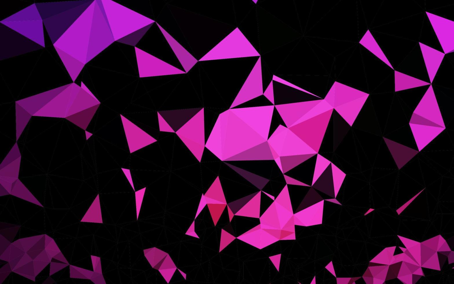 vector de color rosa oscuro brillante fondo triangular.