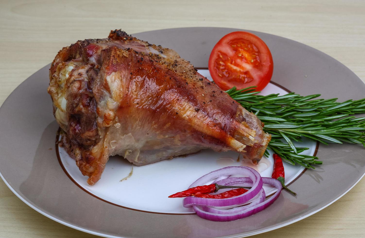 Rosted turkey leg photo