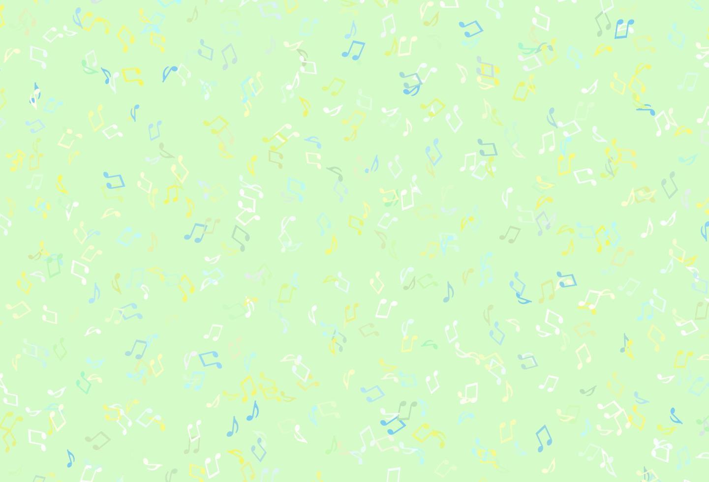 Light colorful vector pattern with music elements.