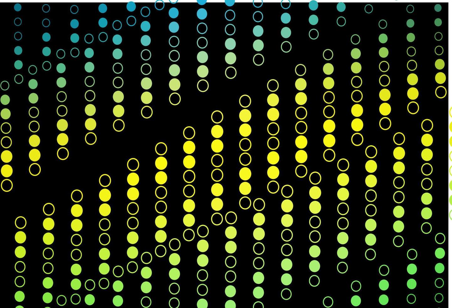 Dark Green, Yellow vector template with circles.