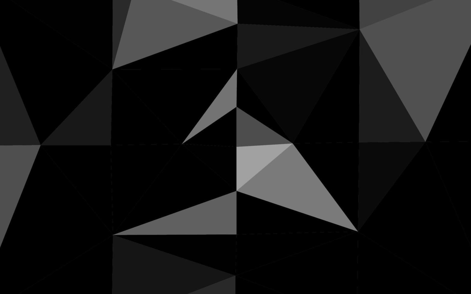 Dark Silver, Gray vector polygon abstract background.