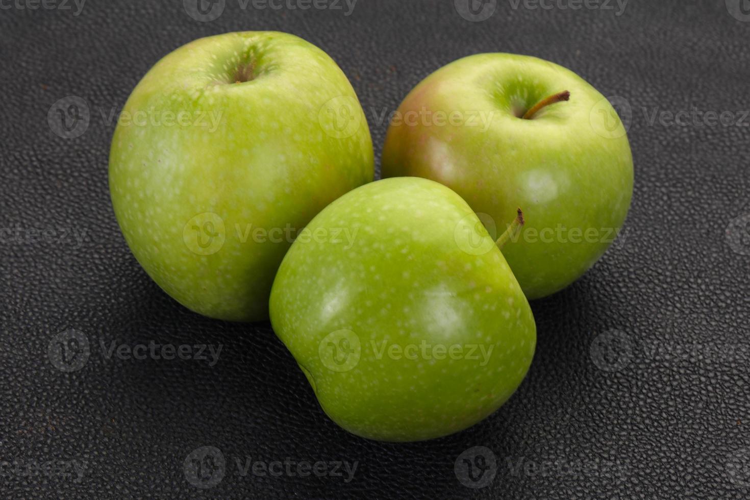 Green ripe apple photo