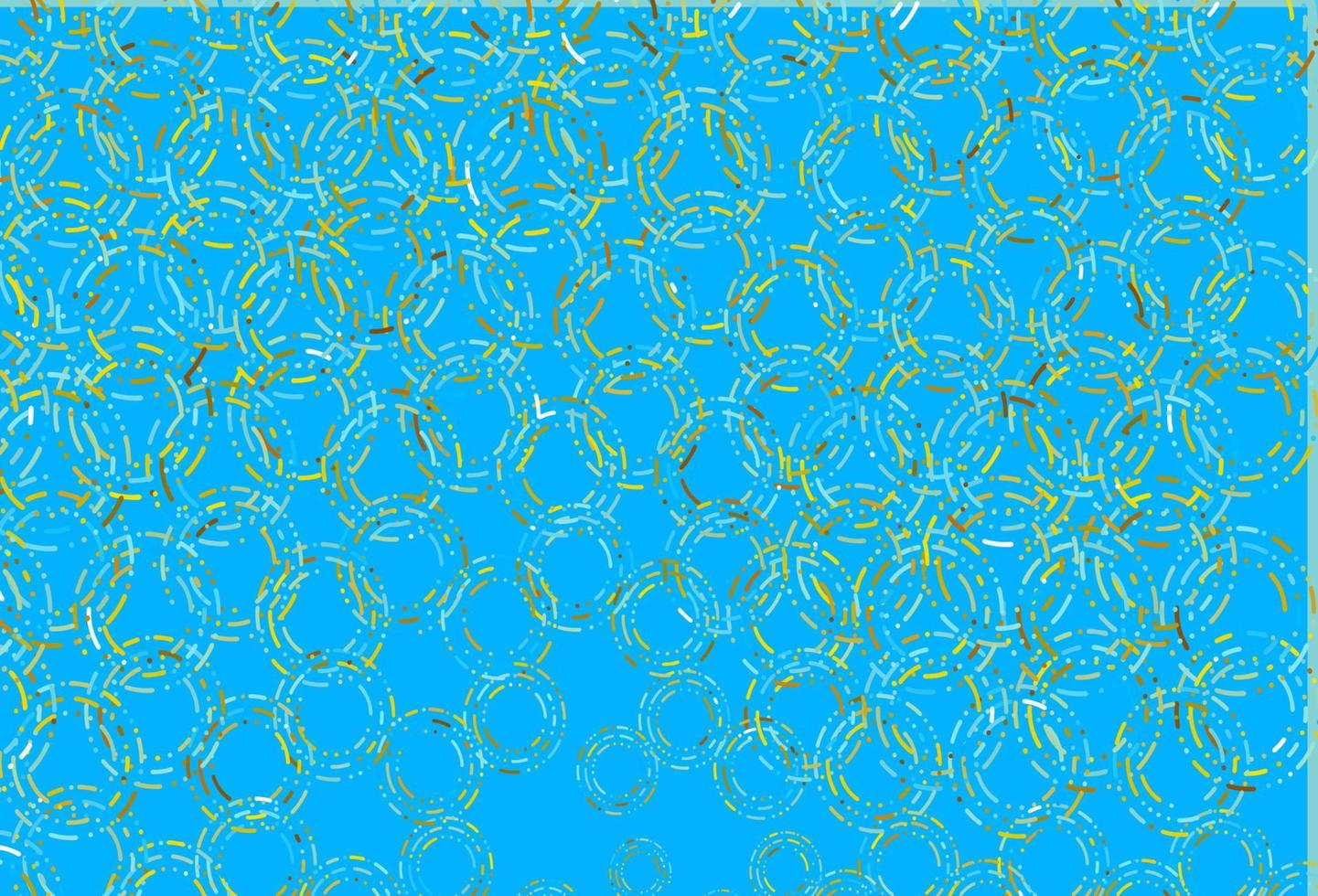 Light blue, yellow vector cover with spots.