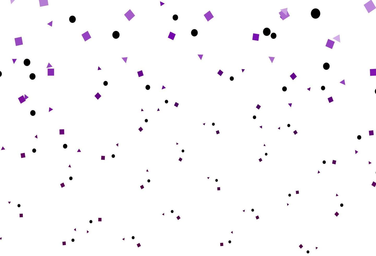 Light Purple vector template with crystals, circles, squares.