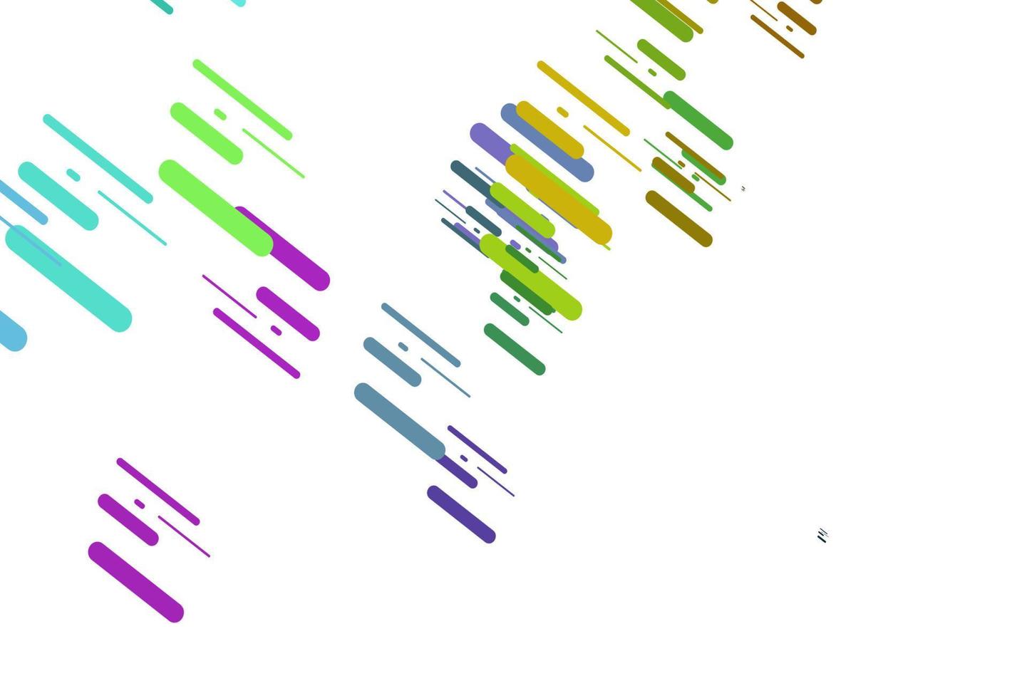 Light Multicolor, Rainbow vector template with repeated sticks.