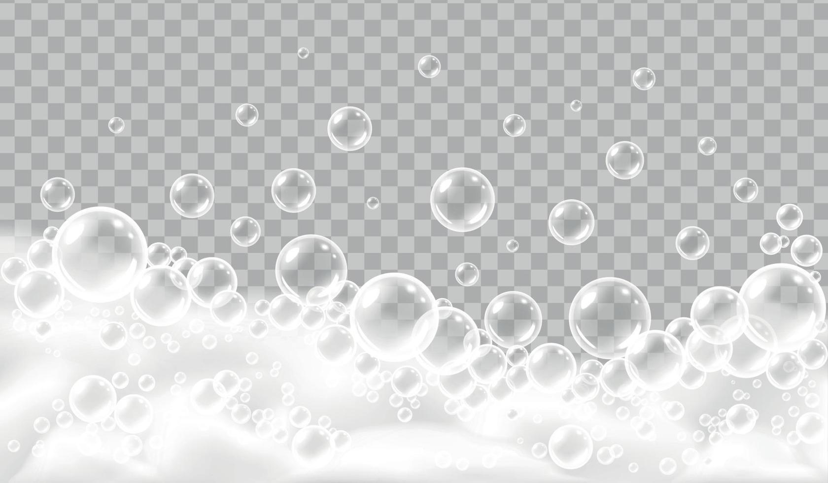White Foam Realistic Concept vector
