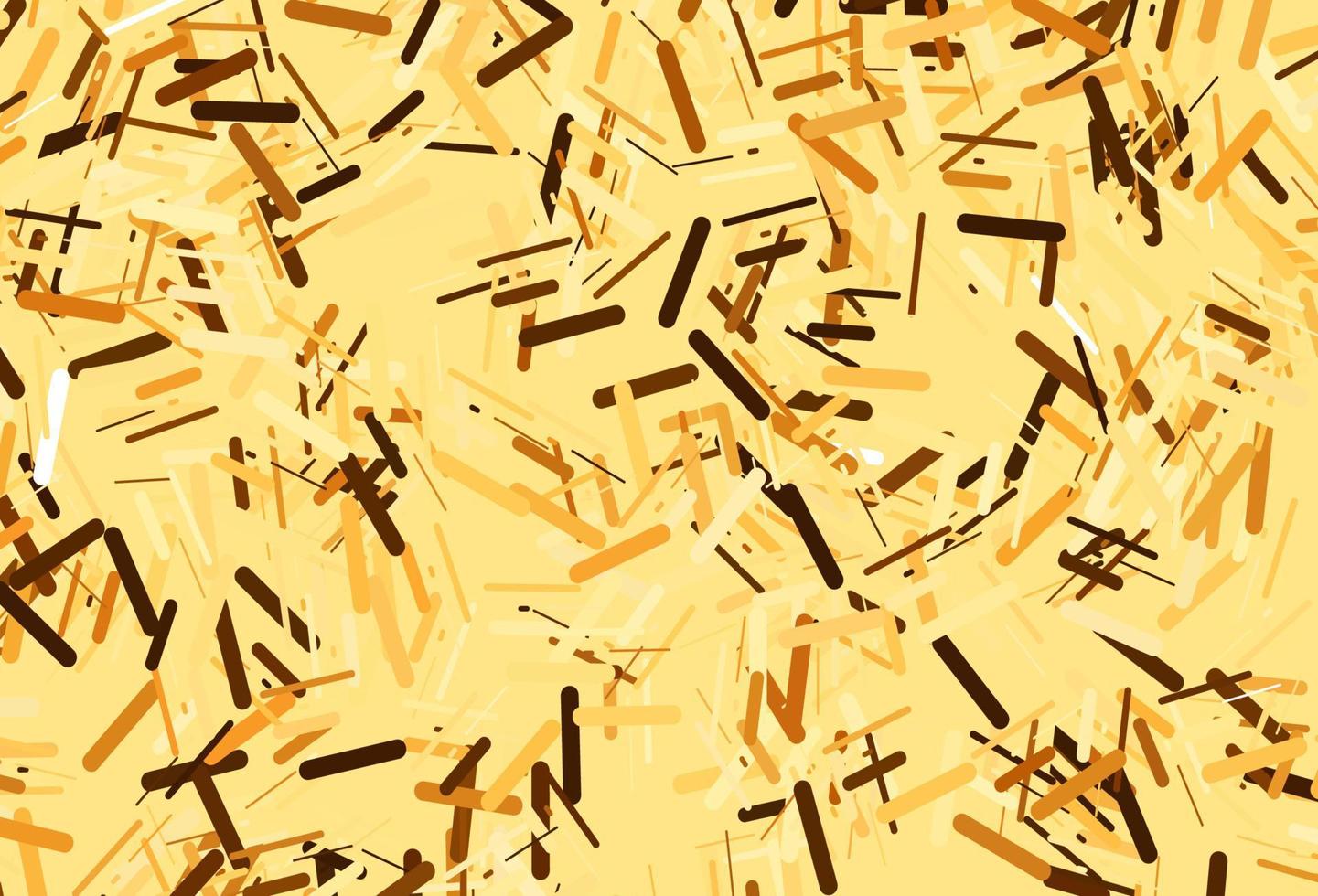 Dark yellow, orange vector template with repeated sticks.