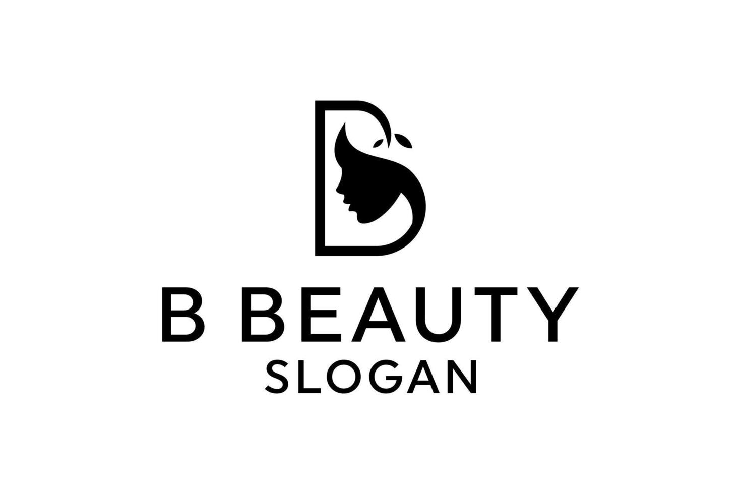 logo for women salon beauty company vector