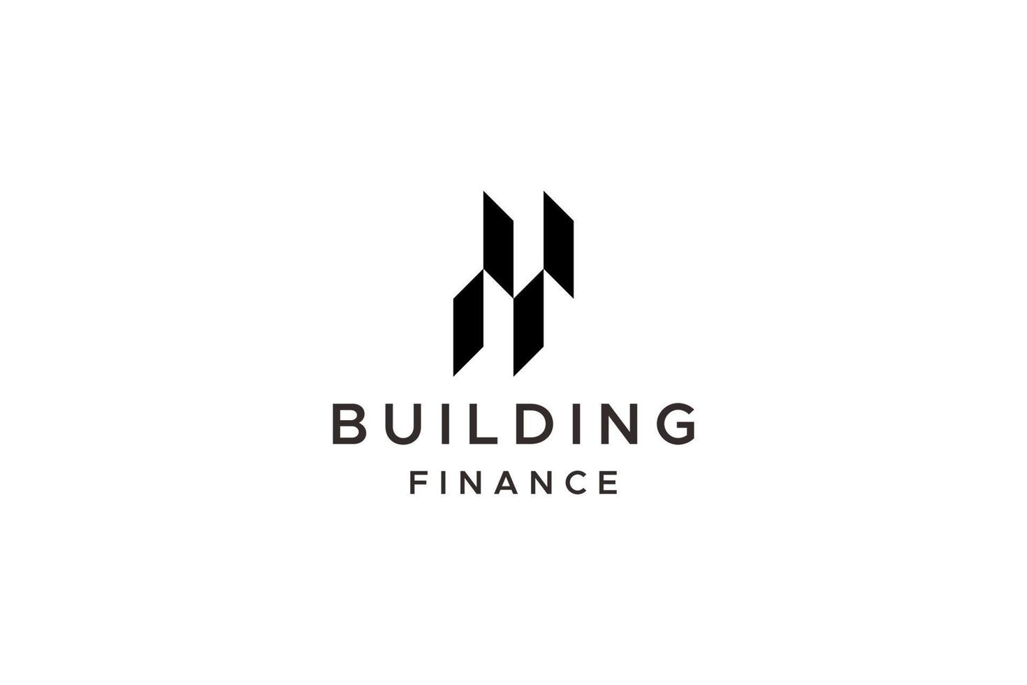 financial symbol building vector