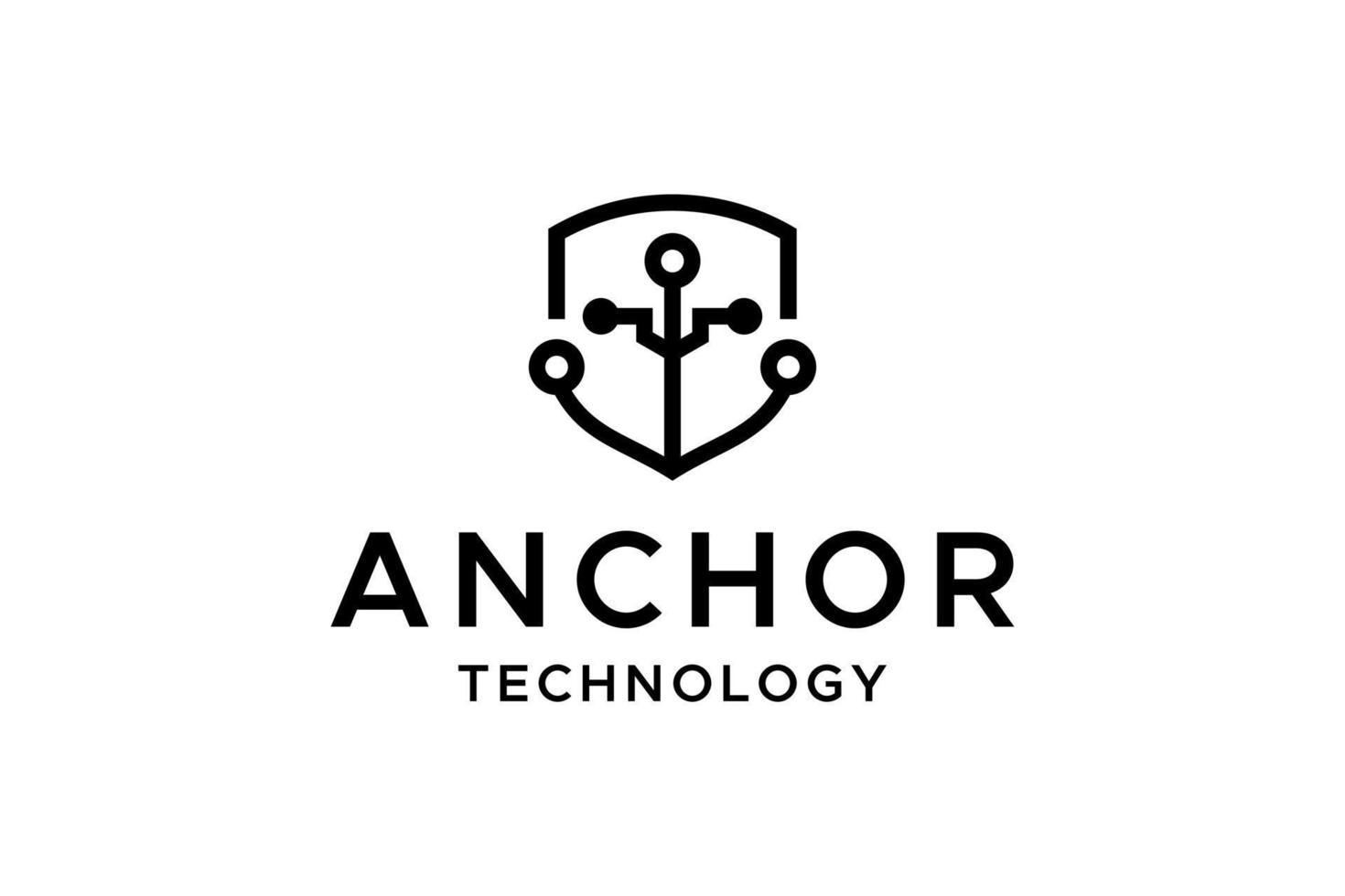 marine anchor symbol vector