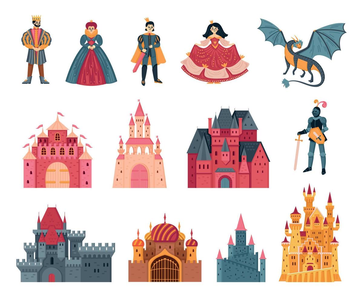 Kingdom Color Icon Set vector