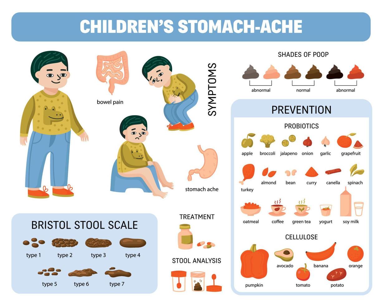 Child Poop Diagram Composition vector