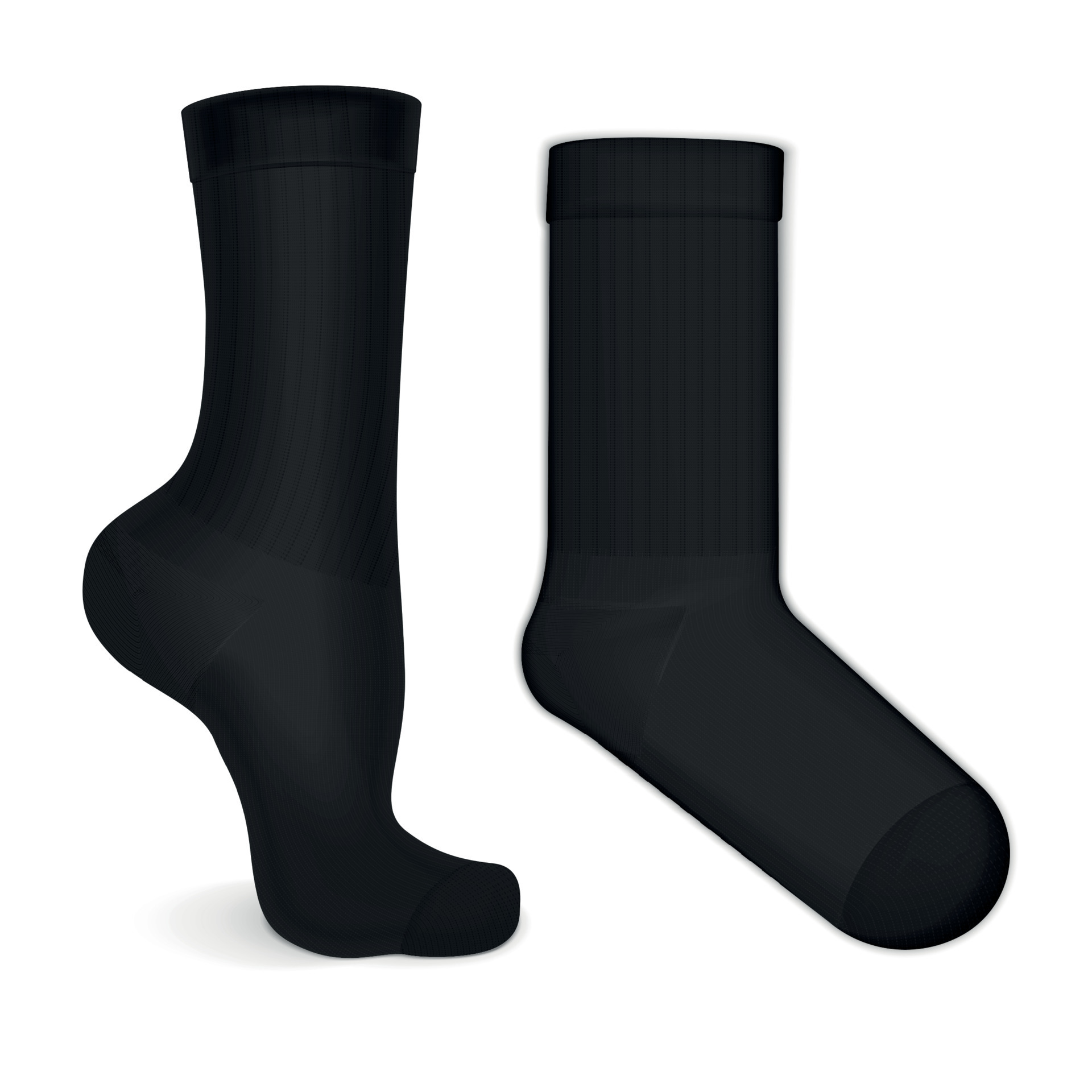 calcetines negros par maqueta realista 7681541 Vector en Vecteezy