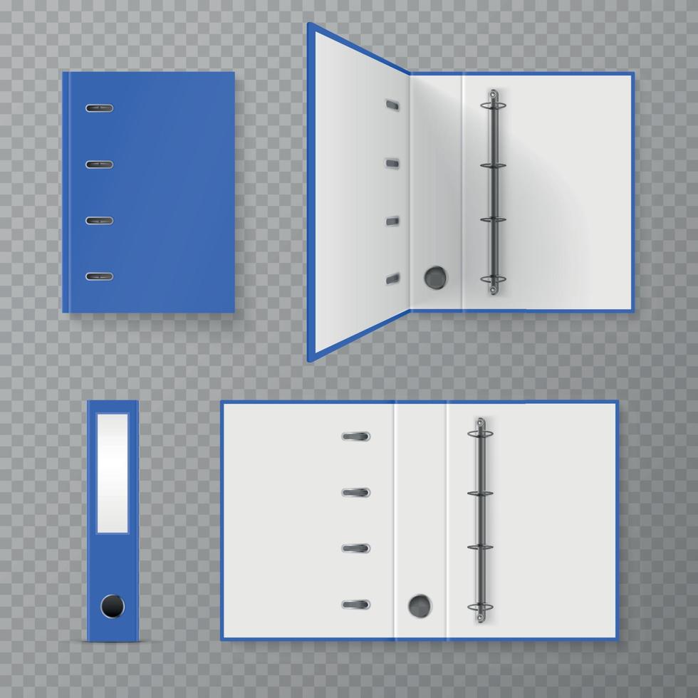 Realistic Binder Set vector