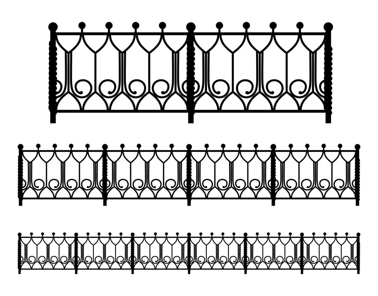 conjunto de construcción de valla de acero vector