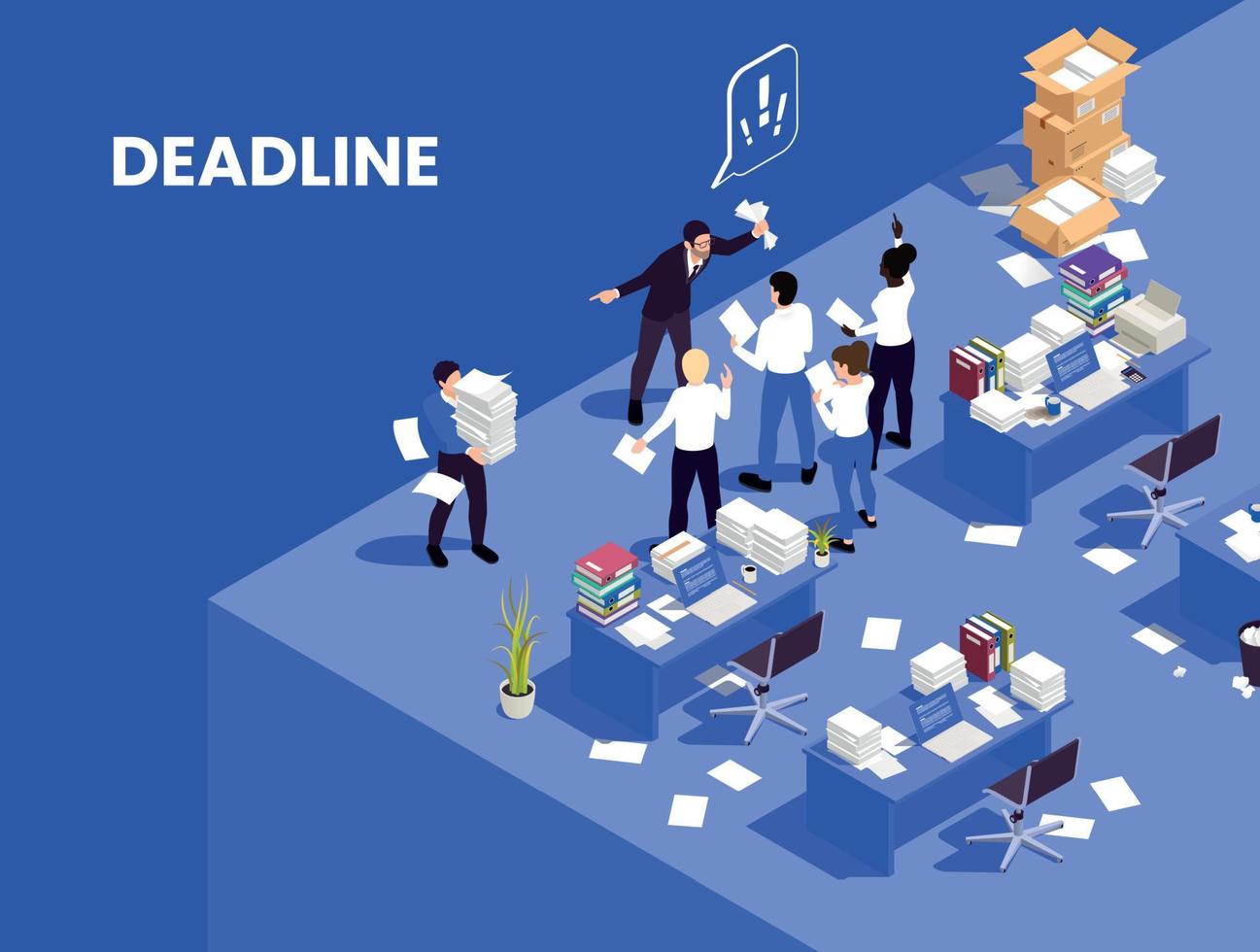 Deadline Isometric Composition vector