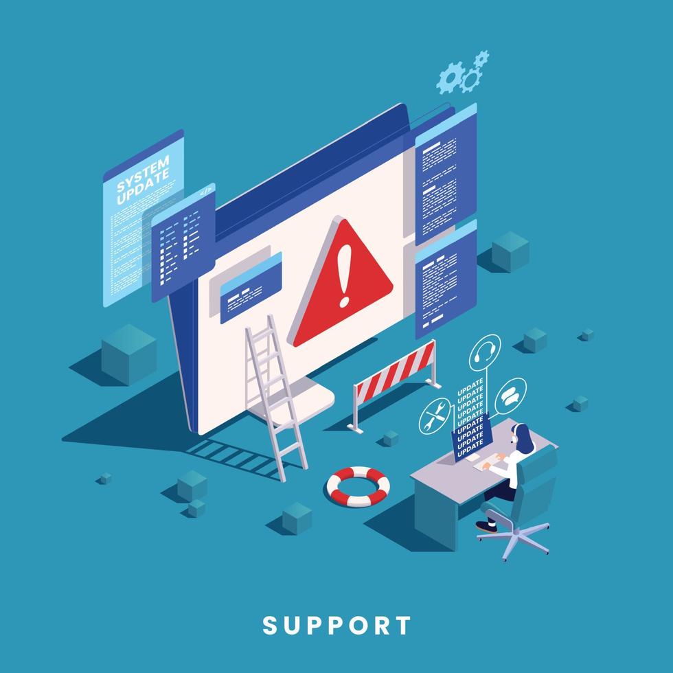 Technical Support Concept vector