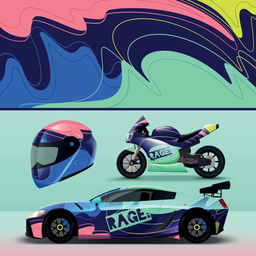 Racing Vehicle Livery vector