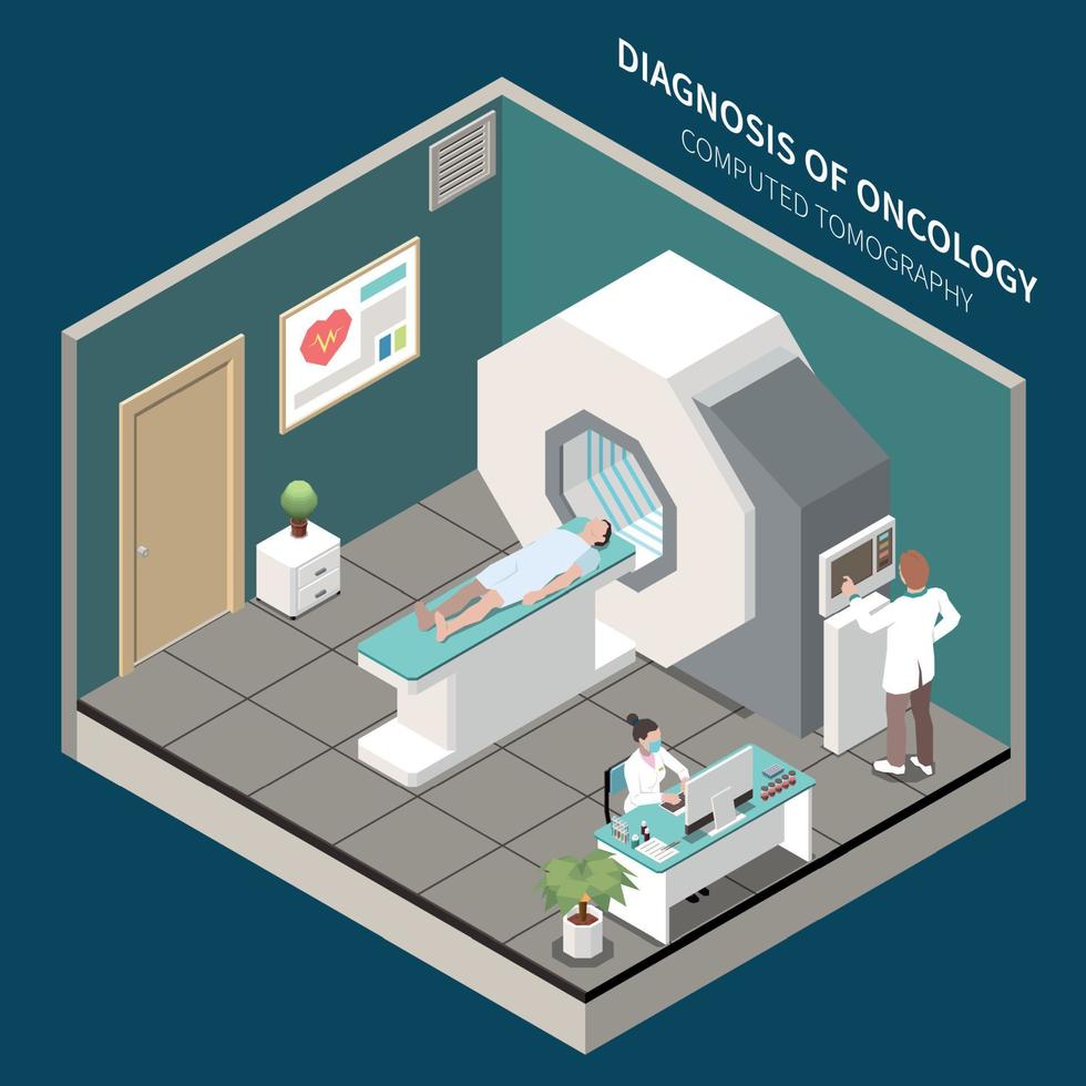 composición de tomografía computarizada vector
