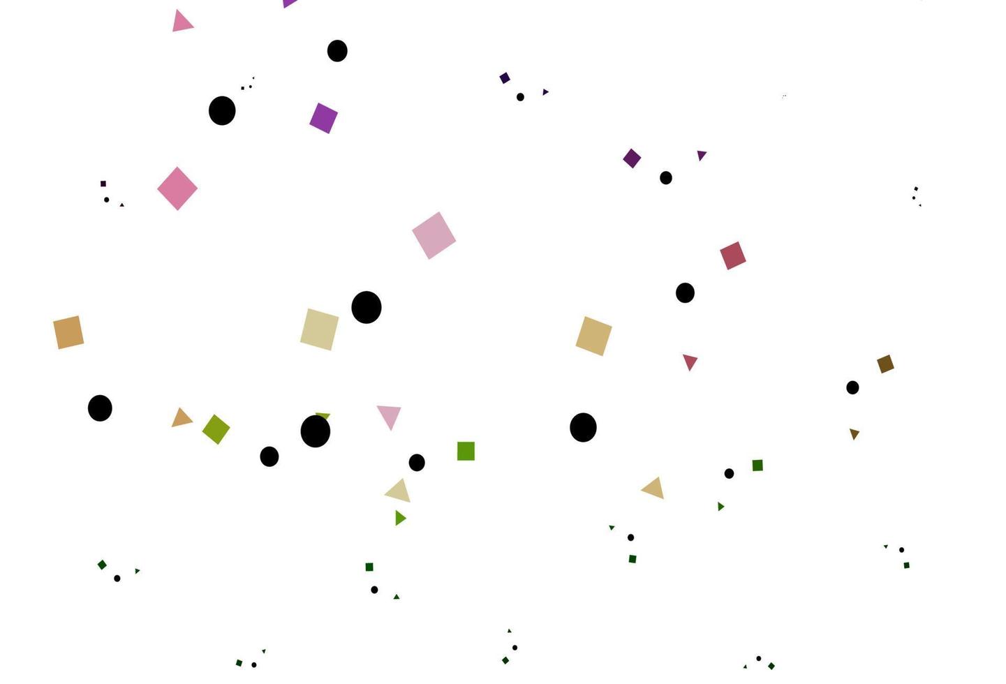Light Pink, Green vector backdrop with lines, circles, rhombus.