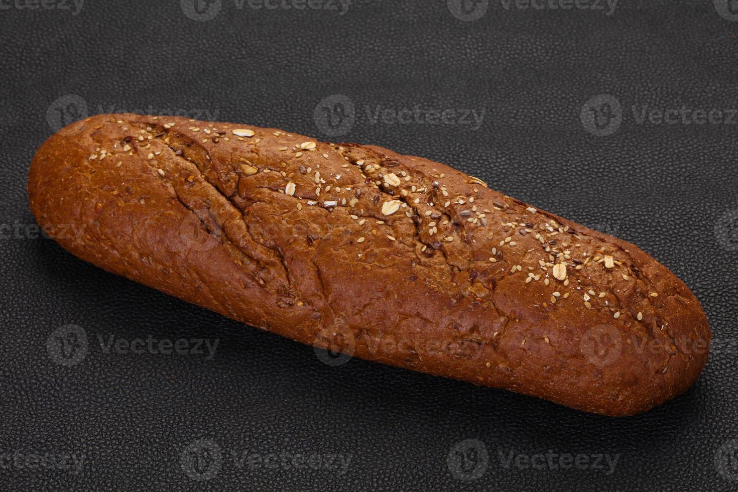 Black loaf bread photo