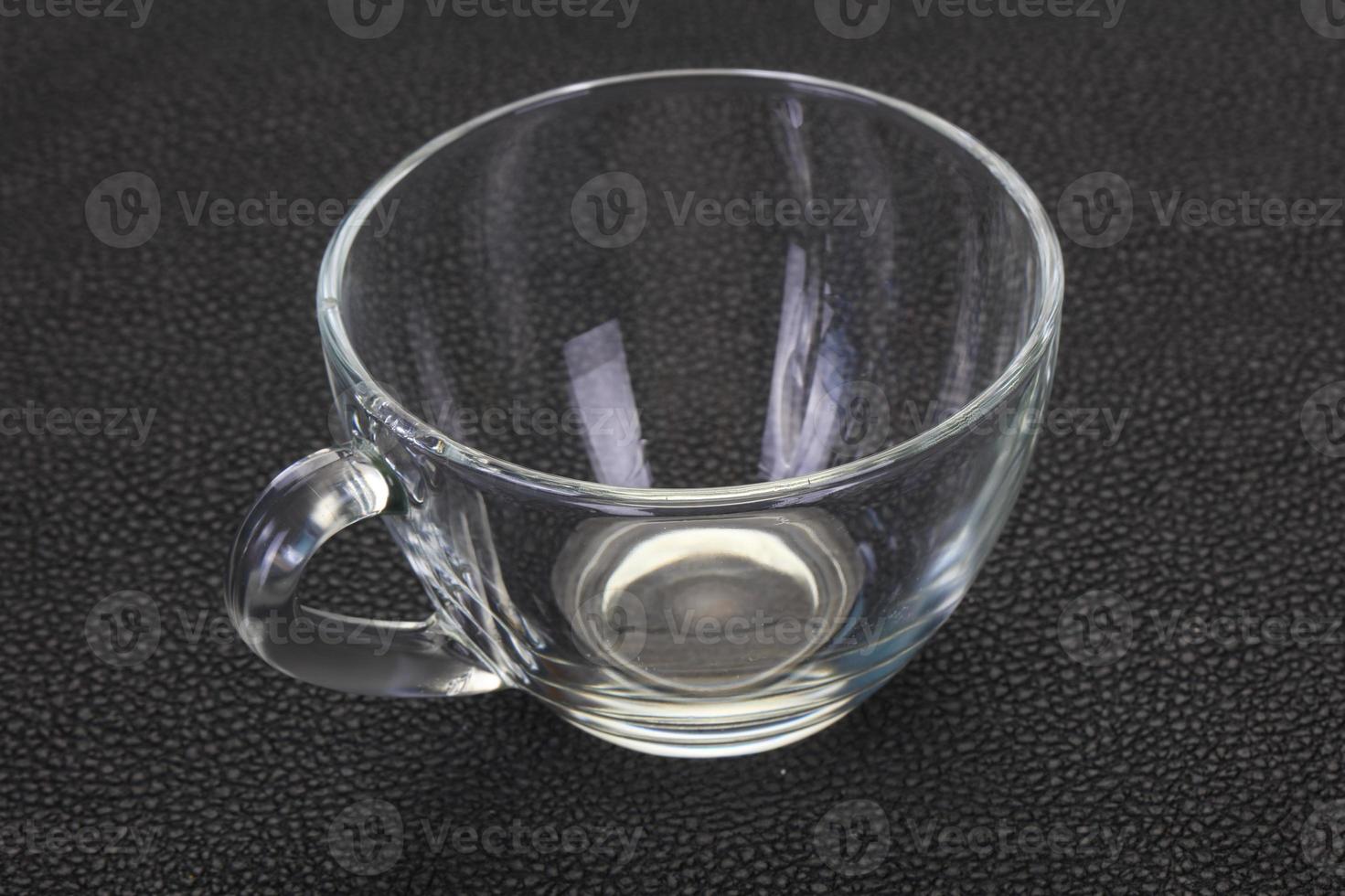 Empty glass cup photo