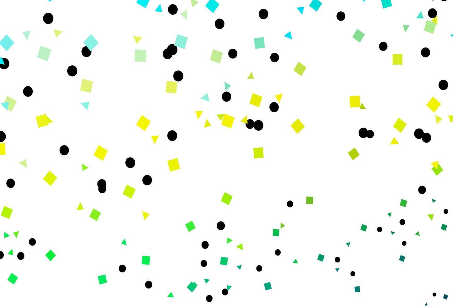 Light Blue, Yellow vector cover in polygonal style with circles.