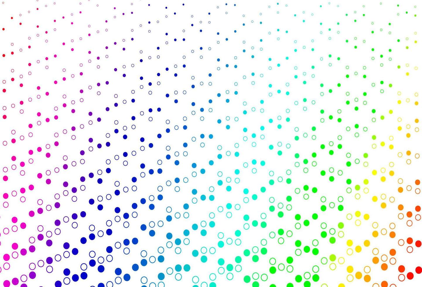 textura de vector de arco iris multicolor claro con discos.