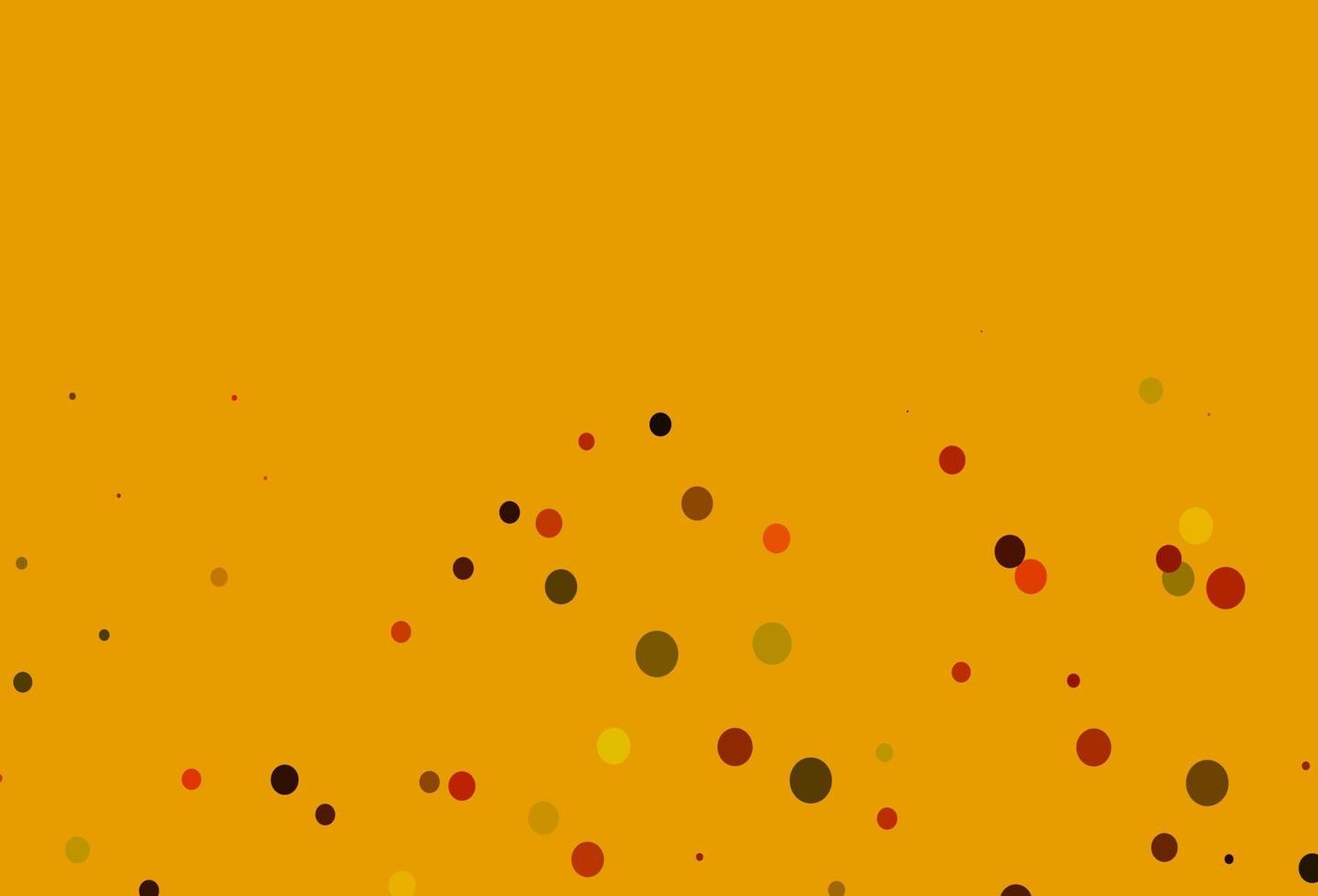 Light Orange vector cover with spots.