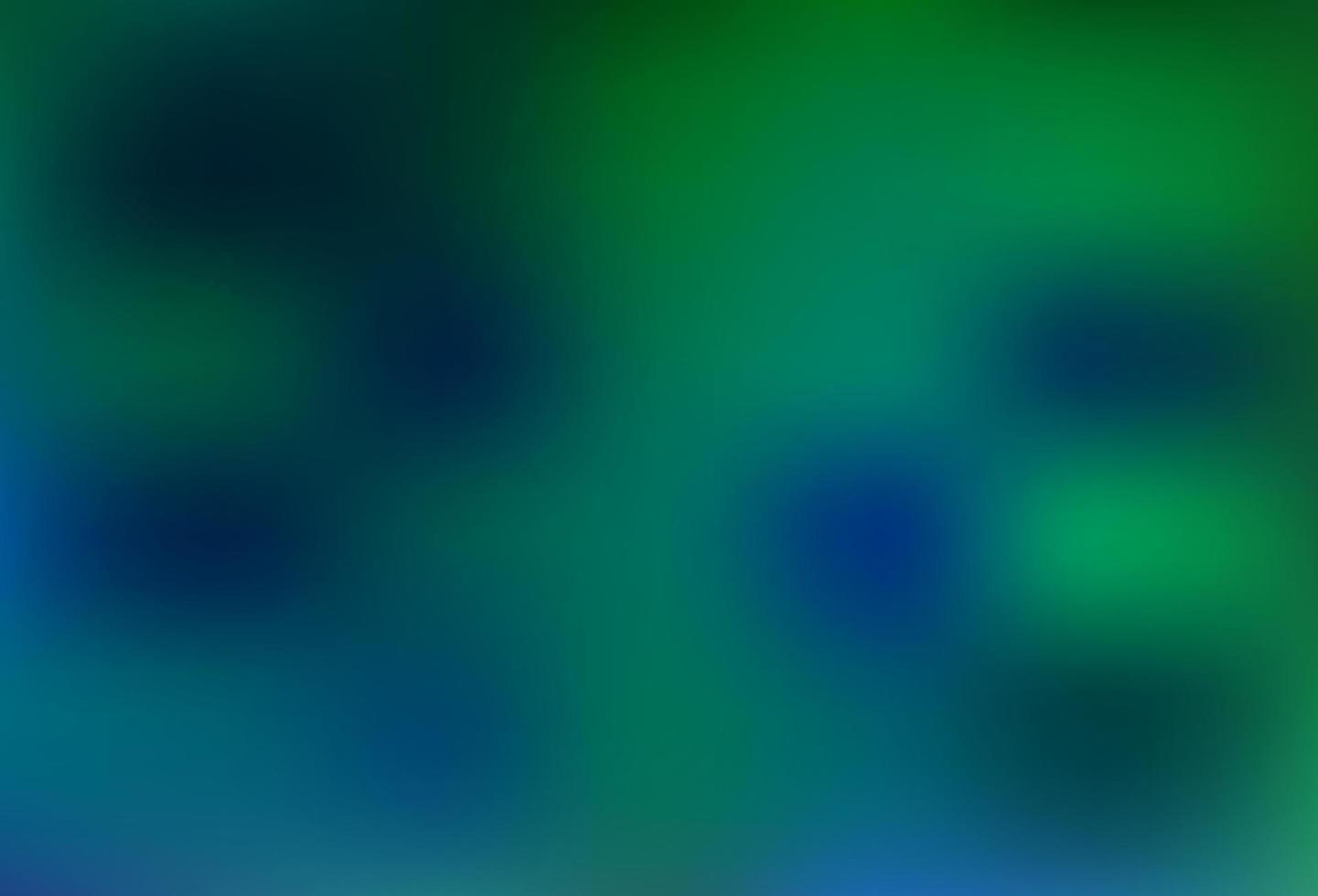 Fondo abstracto de brillo borroso de vector azul oscuro, verde.