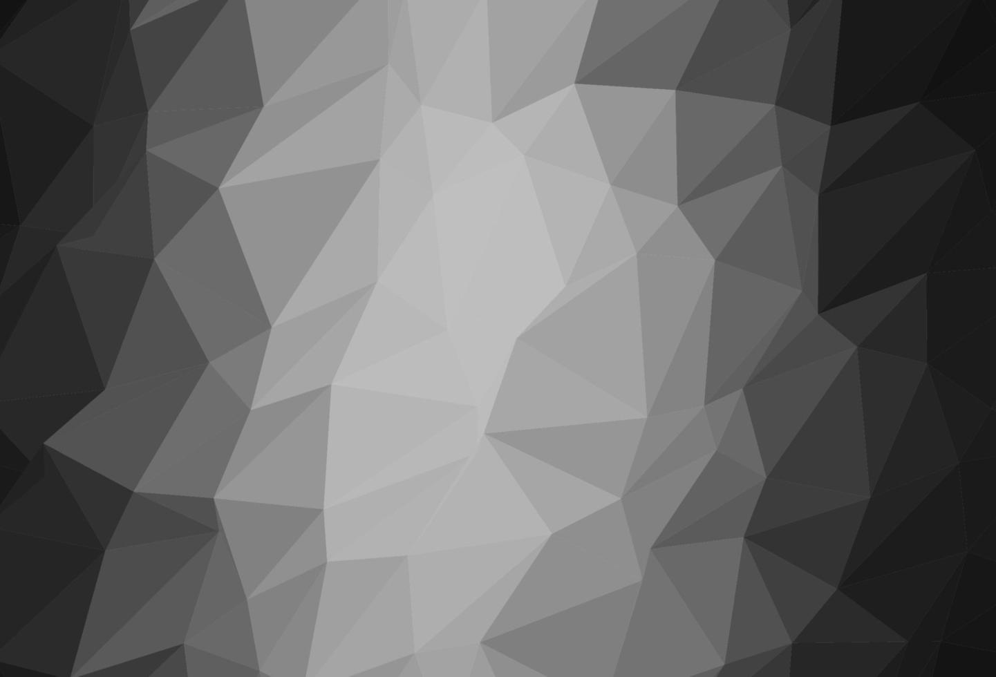plata oscura, textura de triángulo borroso vector gris.