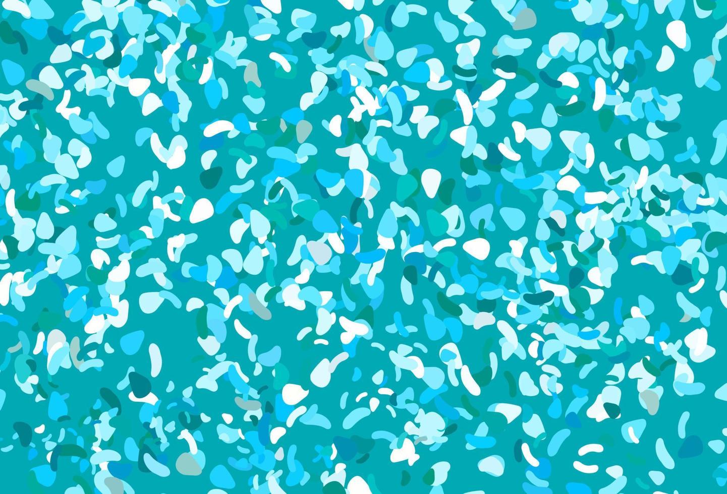 Light blue, green vector template with memphis shapes.