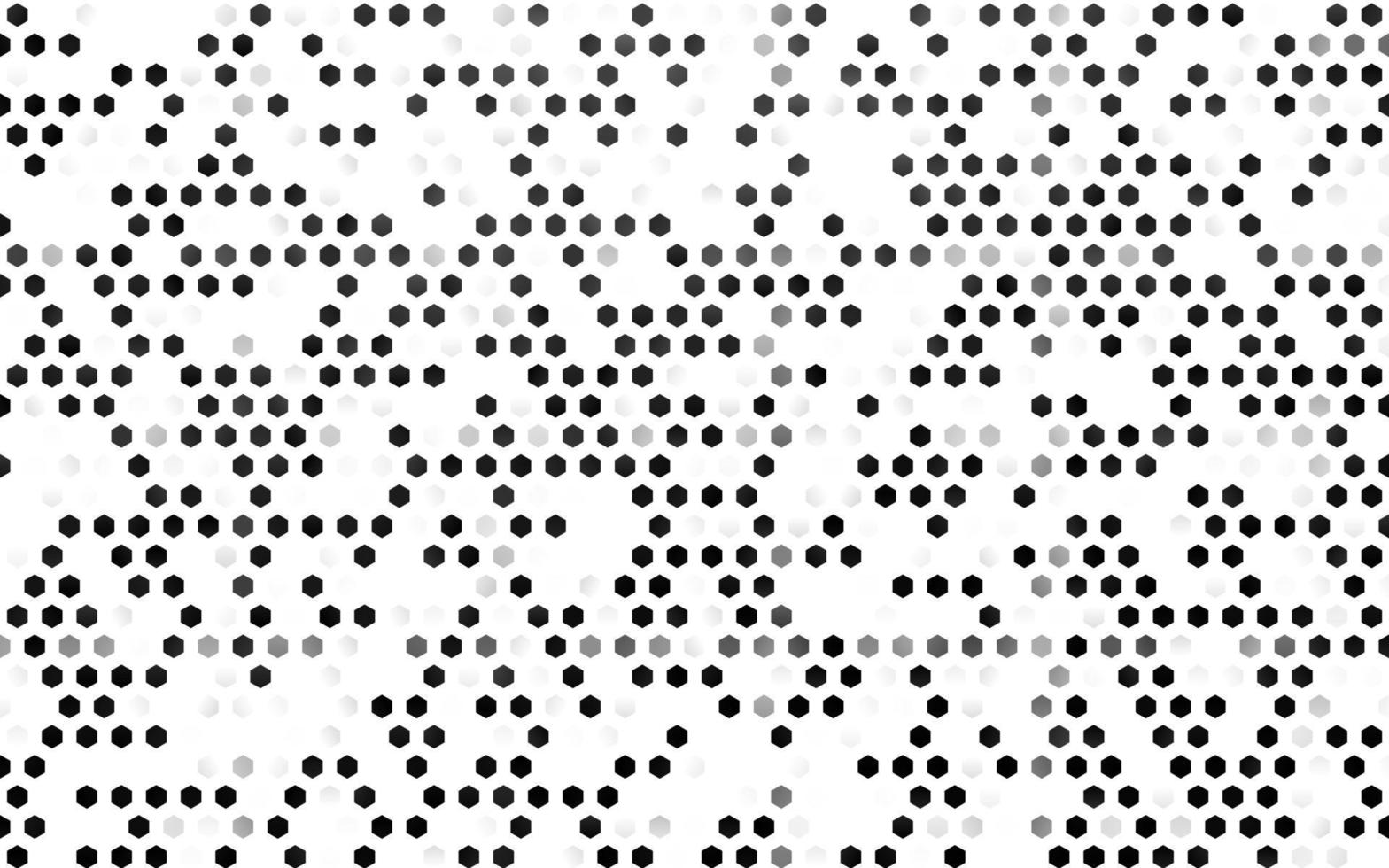 Dark Silver, Gray vector cover with set of hexagons.