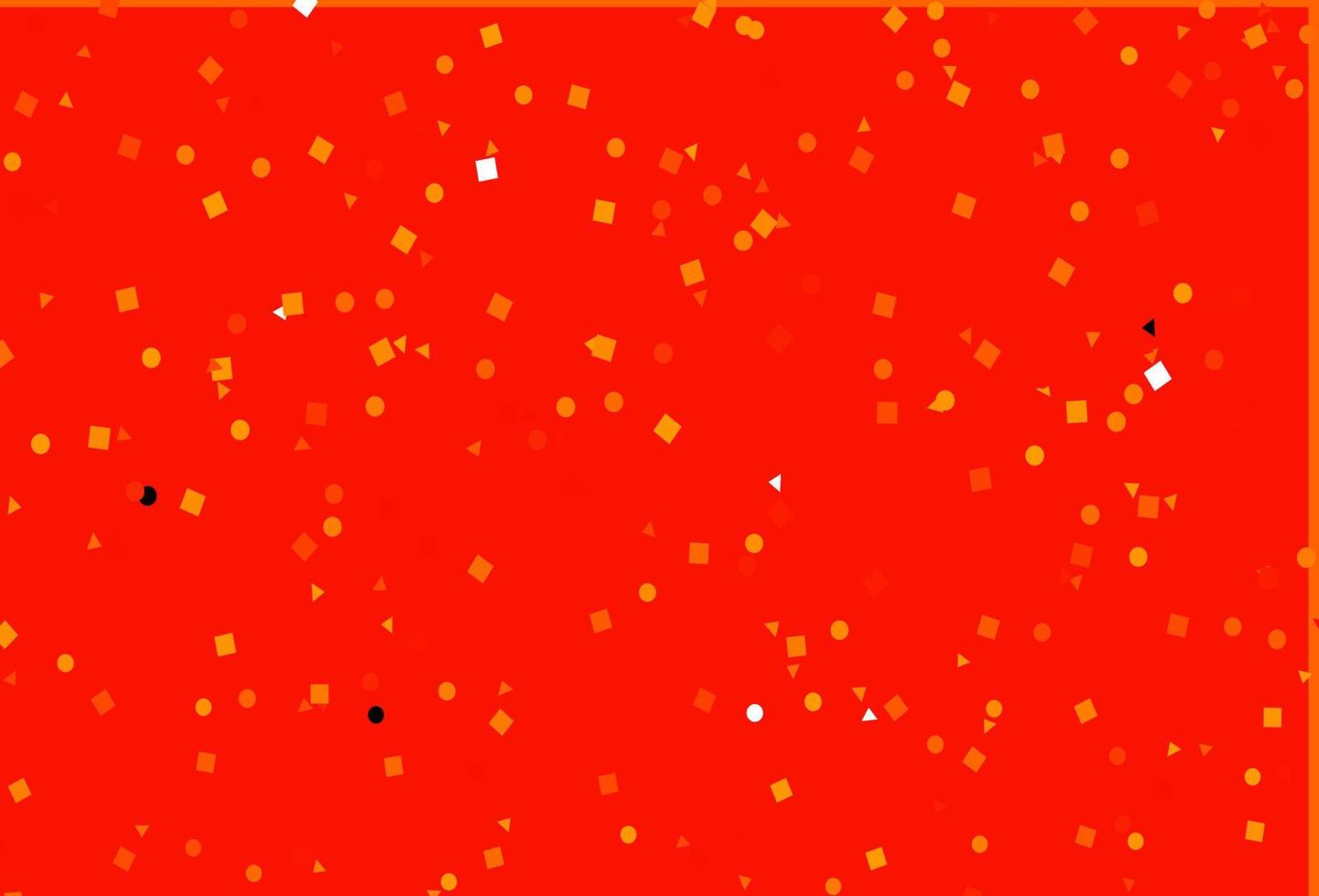 textura de vector naranja claro en estilo poli con círculos, cubos.