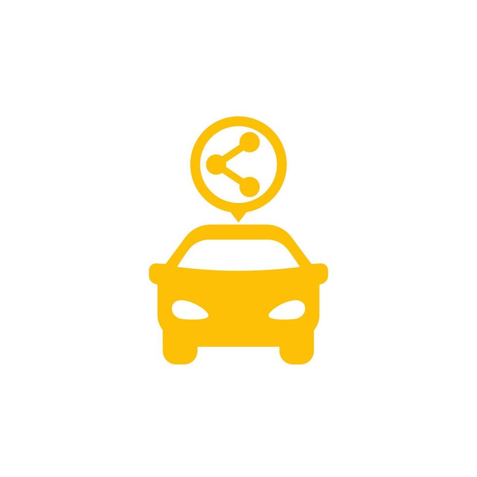 carsharing service icon vector
